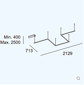 Подвесной светильник Tubs Modular Zigzag Five Tubs 00-8301-05-M1