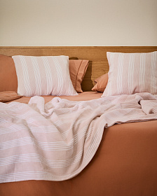 Кровать Alguema из дубового шпона с натуральной отделкой для матраса 180 x 200