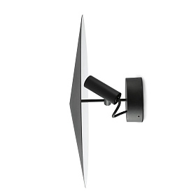 Настенный светильник CLAP черный LED 6W 3000K 38° C/PLAT S