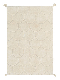 Хлопковый ковер Lillaland Узор чешуя натуральная 160*230