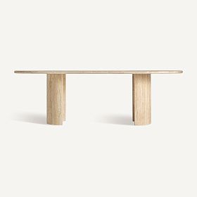 Обеденный стол Thiennes из травертина