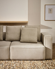 3-местный диван-кровать Marela бежевый шенилл 236 см