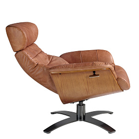 Поворотное кресло A928-M2831 /5083 с кожаной обивкой