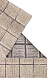 Шерстяной стираемый ковер Мозайка Sandstone 80х230