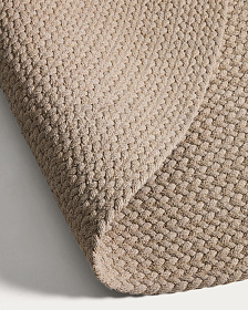 Ковер Despas из синтетического волокна цвета экрю Ø150см