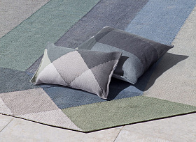 Подушка Diamond серый-зеленый