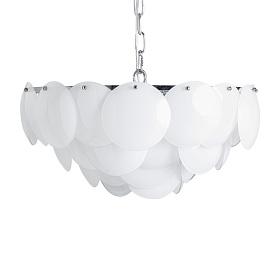 Люстра 37005 из стекла цвета слоновой кости