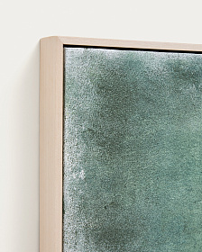 Абстрактная картина Selnar зеленая 60 x 90 см