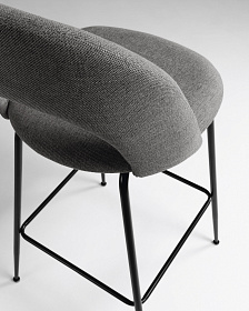 Полубарный стул Mahalia темно-серый