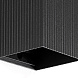 LUNE Черный квадратный настенный светильник с рифлением 1xGU10