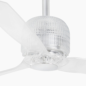 Вентилятор Deco Fan M LED с двигателем постоянного тока SMART хромированный