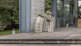 Кашпо Cyclone S OFF WHITE