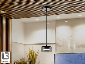 Olaia Подвесной светильник 1L черный/дымчатый