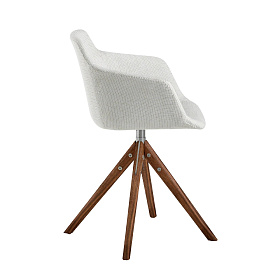 Поворотное офисное кресло DC S084A /4059 орех