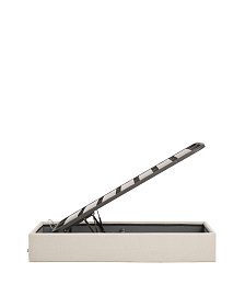 Основание кровати Nelzi из шенилла цвета экрю для матраса 90 x 200 см