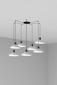 Серый подвесной светильник Kombo Ø40 7L