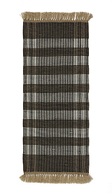 Коврик Barani из полипропилена коричневого и чёрного цвета 60 x 90 см