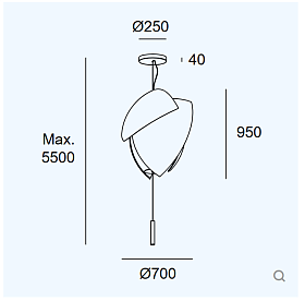 Подвесной светильник Voiles 00-7687-21-14