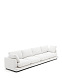 Gala 6-местный диван белого цвета 390 см