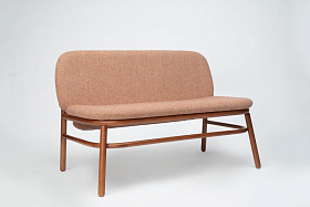 Диван деревянный с низкой спинкой Lana