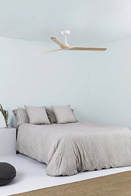 Heywood M Вентилятор из белого/светлого дерева с двигателем постоянного тока