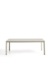Уличный стол Anafi с бежевой столешницей из спеченного камня, 220 x 100 см