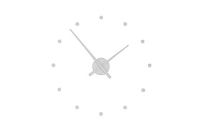 Часы Oj Mini Silver 50 см (серебряный)