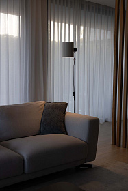 Торшер Guadalupe черный/бежевый