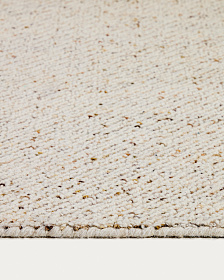 Ковер Lenuo из шерсти жаккардовый цвет экрю, 200 x 300 см
