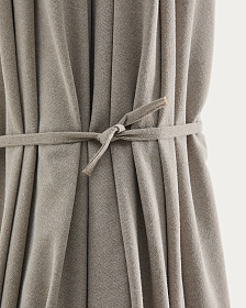 Бежевый зонт Milna со стальной конструкцией цвета таупе, диаметр 300 см