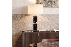 Настольная лампа Quentin мрамор