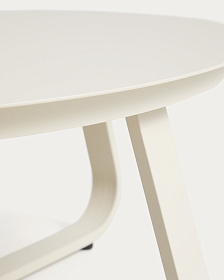 Уличный столик Tamaris из алюминия цвета экрю Ø80 см