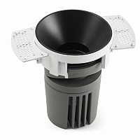 Встраиваемый светильник DEEP 78 R SMARCO черный 60° 2700K CRI90 STRIPY