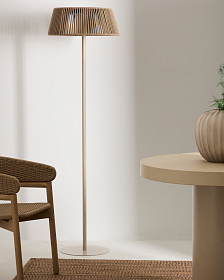 Уличный торшер Aldet на солнечной батарее с серым шнуром Ø46 см