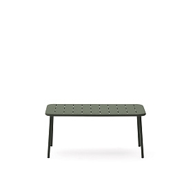 Уличный журнальный столик Zivia из стали зелёного цвета 90 x 50 см