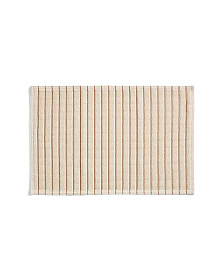 Хлопковый коврик для ванной Merade с оранжевыми полосками, 50 x 80 см