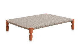 Индийская кровать GL Gofre терракотовая двойная