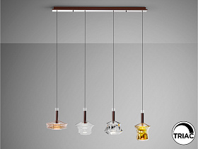 Люстра Scarlet 4L разноцветная