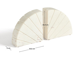 Подставка для книг Serela из белого мрамора