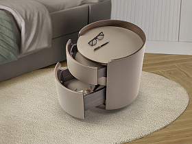 Cirze Прикроватная тумбочка бежевый