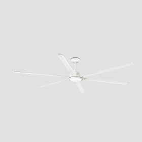 Потолочный вентилятор ROTTERDAM 25 XXL Ш2500MM белый 6P 32W LED 3000K