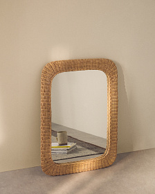 Зеркало из ротанга Zilna 58 x 79 см