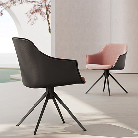 Стул поворотный Kedua Metal обивка двухцветная