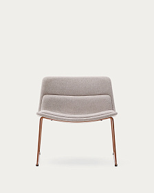 Zahara Стул со стальными ножками полиэстер бежевый