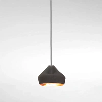 Подвесной светильник Pleat Box 24 LED черно-золотой