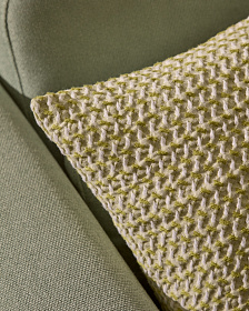 Чехол на подушку Lunira с зеленой вафельной структурой 50 x 50 см