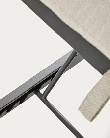 Шезлонг Kionia из алюминия цвета графит