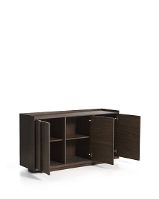Комод Onix с отделкой из орехового шпона темного цвета, 150 x 80 см