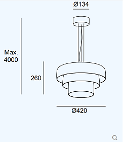 Подвесной светильник Levels 3 Bodies Ø420mm + Ø320mm + Ø220mm 00-A053-05-15