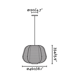 NARA Подвесной светильник черный 1xE27